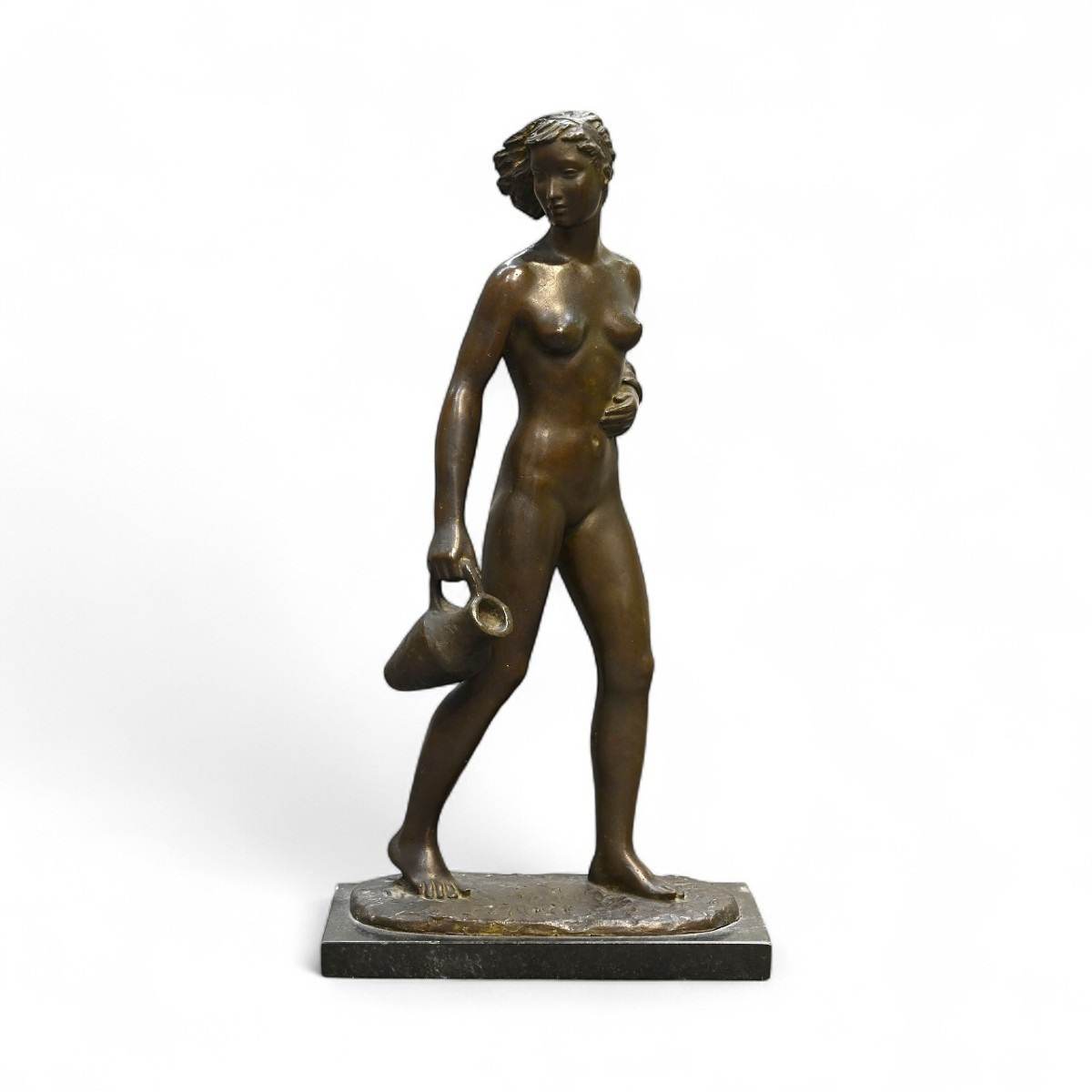 Angelo Ferreri - Porteuse d'eau en Bronze - Italie, années 40